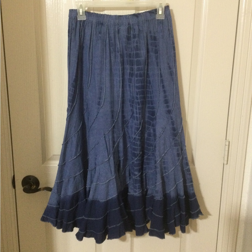 Denim flowy skirt…DONATED